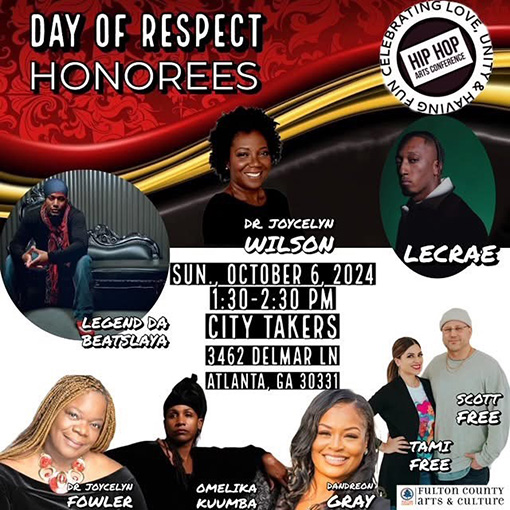 The 2nd Annual Hip Hop Arts Conference Honorees