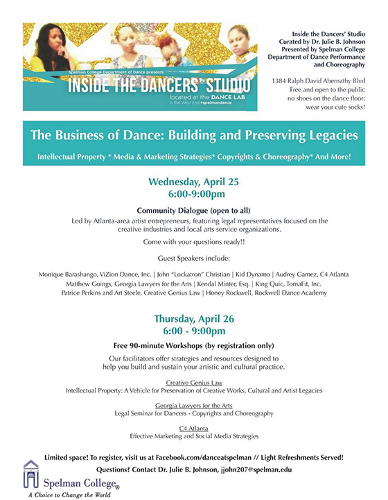 ViZion at Spelman College's Inside The Dancers Studio forum